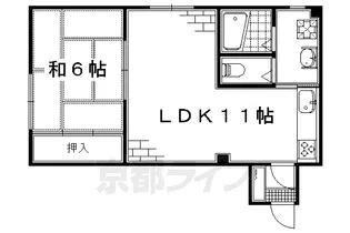 ハイツ紫峯【1階】の間取り