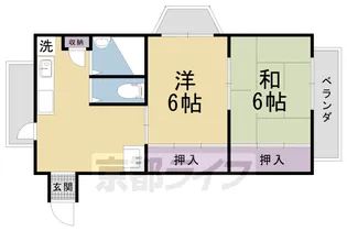 ハイツ紫峯【208号室】の間取り