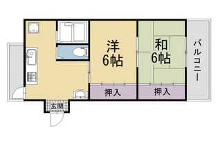 ハイツ紫峯【2階】の間取り