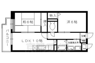 イスターナ吉祥院【4階】の間取り