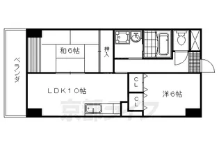 イスターナ吉祥院【4階】の間取り