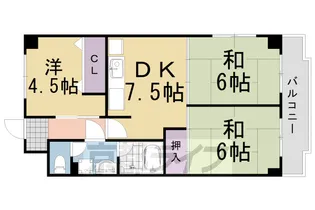 エクセリィ桂【203号室】の間取り