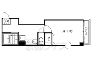 エクセレント二条【102号室】の間取り