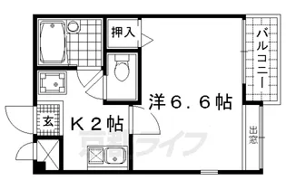 京都府京都市中京区壬生高樋町【マンション】の間取り