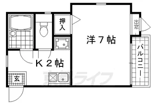 ポルト・ボヌール【1階】の間取り