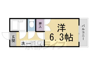 パルコーポ太子道【305号室】の間取り