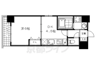 Krona Court 烏丸御池【803号室】の間取り