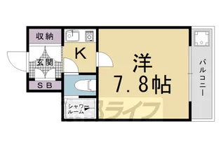 京都府京都市右京区西院月双町【マンション】の間取り
