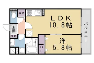仮称)東砂ノ町プロジェクト【105号室】の間取り