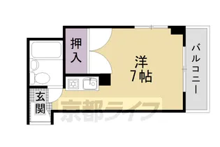 京都府京都市中京区西ノ京樋ノ口町【マンション】の間取り