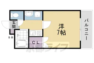 京都府京都市中京区西ノ京銅駝町【マンション】の間取り