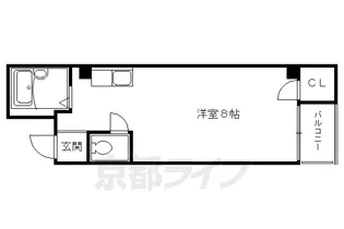 京都府京都市中京区壬生西大竹町【マンション】の間取り
