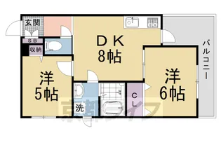 エイジ壬生【2階】の間取り