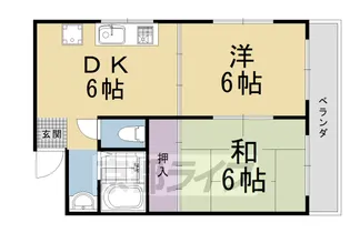 京都府京都市右京区梅津前田町【マンション】の間取り