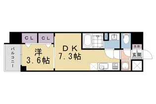 ベラジオレガシー葛野大路八条【601号室】の間取り