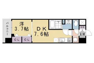 ベラジオレガシー葛野大路八条【1106号室】の間取り