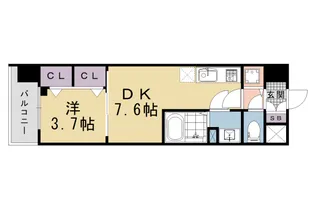 ベラジオレガシー葛野大路八条【504号室】の間取り