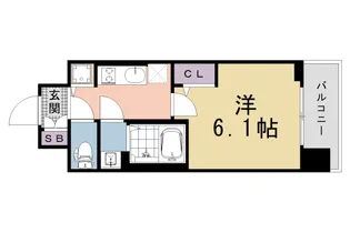 ベラジオレガシー葛野大路八条【211号室】の間取り