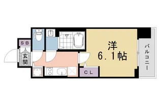 ベラジオレガシー葛野大路八条【214号室】の間取り
