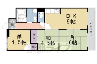 京都府京都市右京区太秦皆正寺町【マンション】の間取り