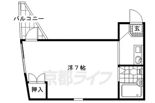 KYOTO SYMBAL【402号室】の間取り