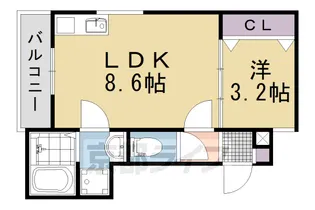 LIGARE【301号室】の間取り