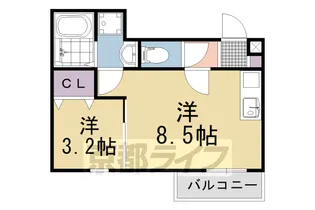 LIGARE【302号室】の間取り