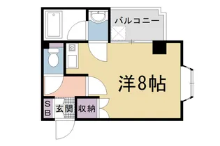 京都府京都市右京区西院西高田町【マンション】の間取り