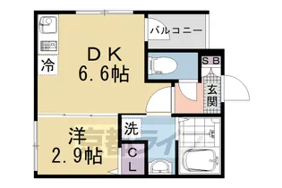 ハーモニーテラス太秦安井車道町Ⅲ【1階】の間取り