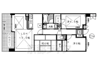 パデシオン伏見深草【308号室】の間取り