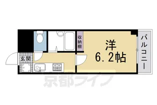第25長栄壬生H・Tマンション【206号室】の間取り