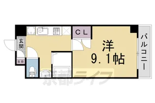 瑞山館【211号室】の間取り
