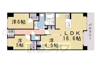 ファインレジデンス京都五条通【6階】の間取り