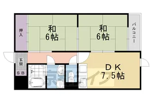 京都府京都市中京区壬生花井町【マンション】の間取り