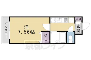 Stairwell M【107号室】の間取り