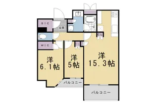 プレミスト京都二条城北【505号室】の間取り