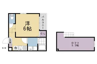 Hale Mahalo【101号室】の間取り