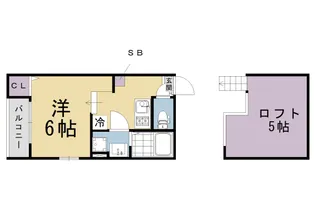 Hale Mahalo【103号室】の間取り