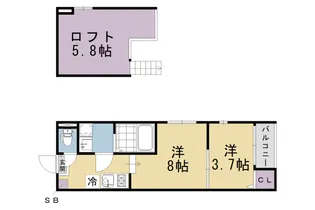 淀ヒルズ【1階】の間取り