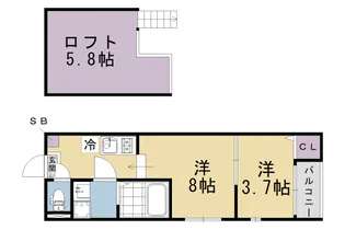 淀ヒルズ【1階】の間取り