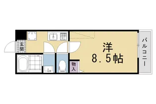 仮称)フラッティ紫竹北栗栖町【201号室】の間取り