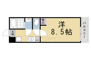 仮称)フラッティ紫竹北栗栖町【202号室】の間取り