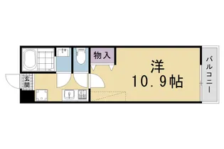 仮称)フラッティ紫竹北栗栖町【105号室】の間取り