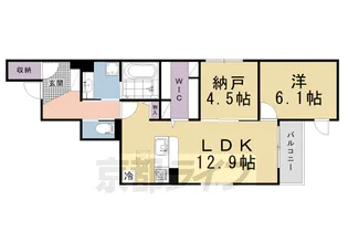 「Foresta御所東」【1階】の間取り