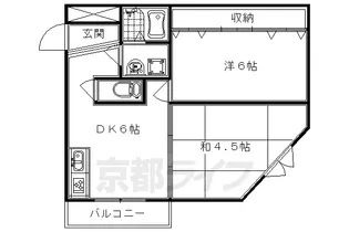 カームハウス嵯峨野【103号室】の間取り