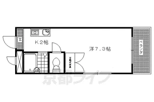 ジュネス丸池A館【202号室】の間取り