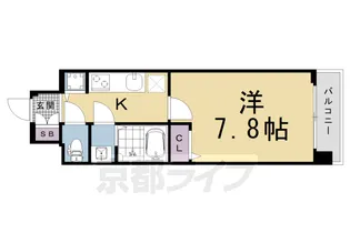 ファステート京都洛南エリーゼ【401号室】の間取り