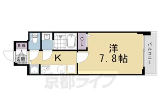 ファステート京都洛南エリーゼ【405号室】の間取り