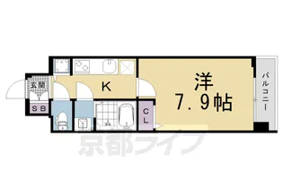 ファステート京都洛南エリーゼ【211号室】の間取り