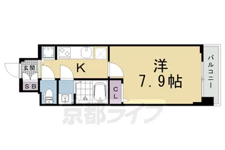 ファステート京都洛南エリーゼ【413号室】の間取り